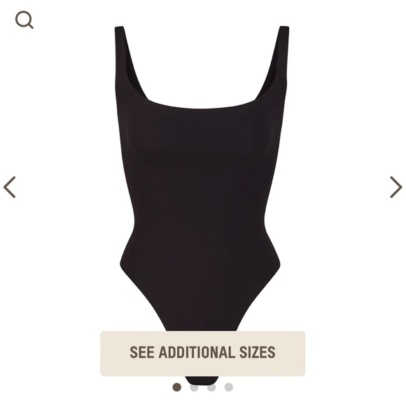 FITS EVERYBODY SQUARE NECK BODYSUIT | ONYX - ONYX / 2X - Picture 2 of 5